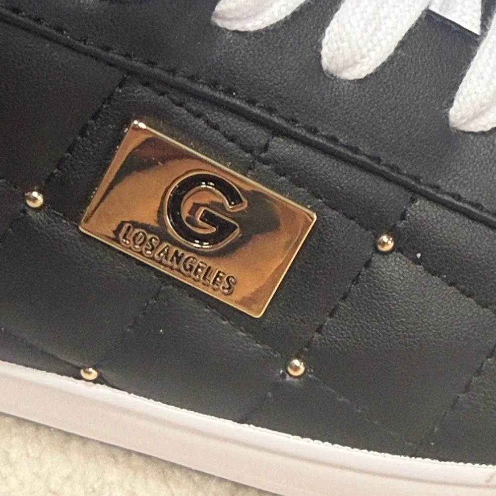 G by Guess Los Angeles Black and Gold Sneakers